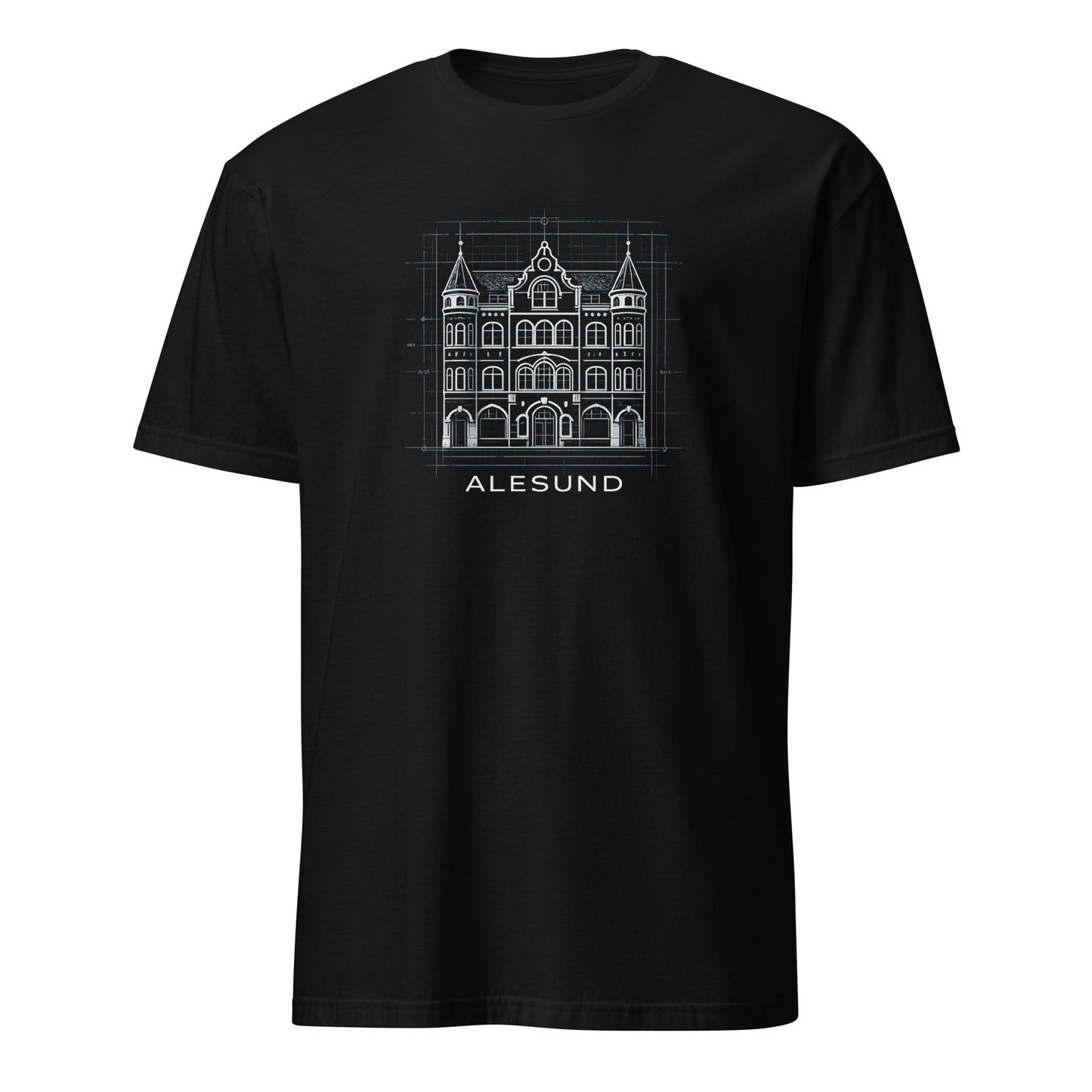 Alesund / Sunnmore Norway T-Shirt – Fjord, Mountain & Art Nouveau Design