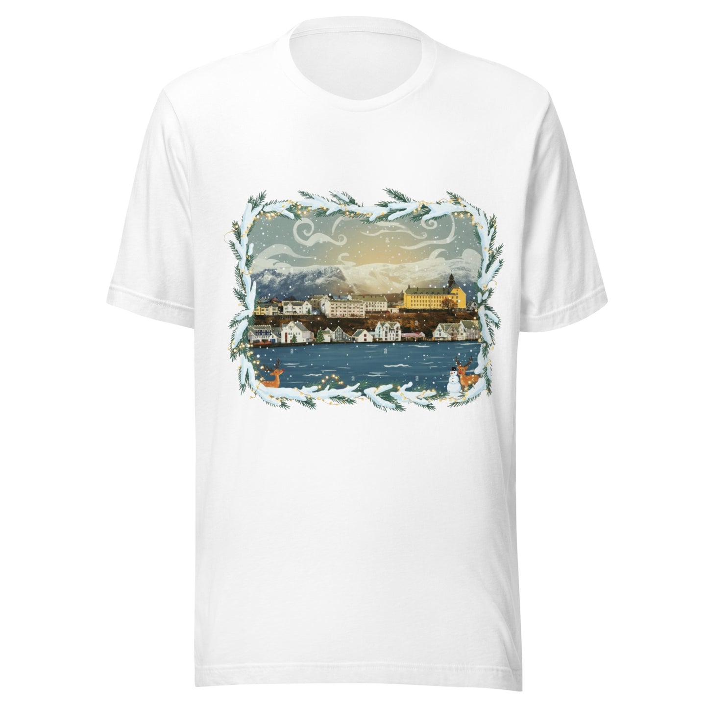 Alesund / Alesund/ Sunnmore Norway T-Shirt Souvenir Travel– Fjord, Mountain & Art Nouveau Design