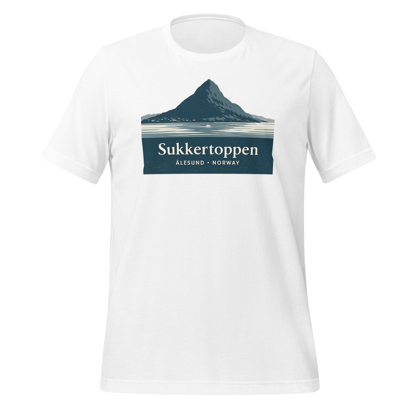 Alesund / Sunnmore Norway T-Shirt – Fjord, Mountain & Art Nouveau Design