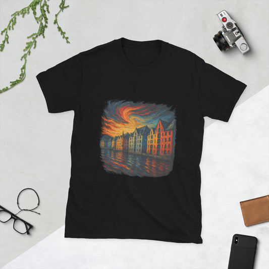 Alesund / Alesund/ Sunnmore Norway T-Shirt Souvenir Travel– Fjord, Mountain & Art Nouveau Design