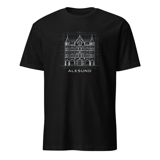 Alesund / Sunnmore Norway T-Shirt – Fjord, Mountain & Art Nouveau Design