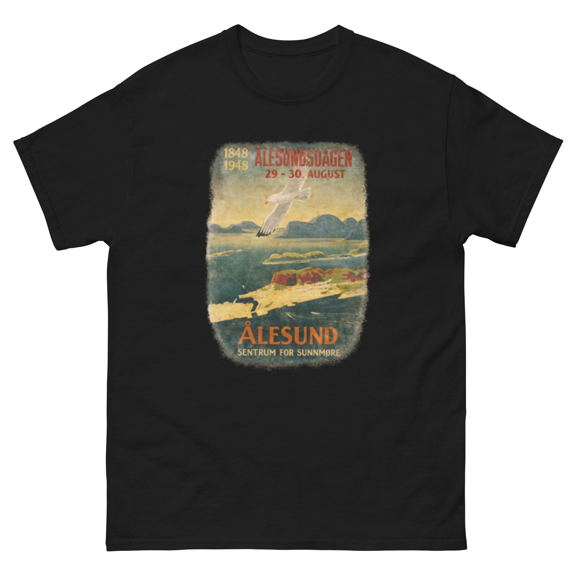 Alesund / Alesund/ Sunnmore Norway T-Shirt Souvenir Travel– Fjord, Mountain & Art Nouveau Design