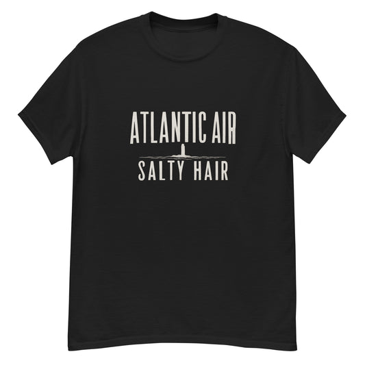 Atlantic Air Salty Hair T-Shirt | Coastal Norway Retro Design
