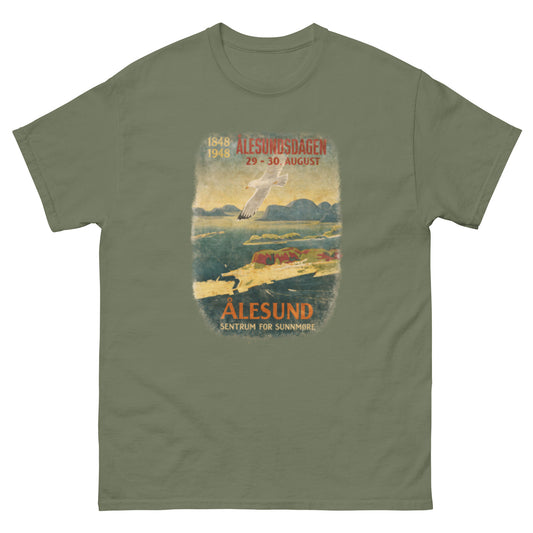 Alesund / Alesund/ Sunnmore Norway T-Shirt Souvenir Travel– Fjord, Mountain & Art Nouveau Design