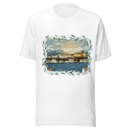 Alesund / Alesund/ Sunnmore Norway T-Shirt Souvenir Travel– Fjord, Mountain & Art Nouveau Design