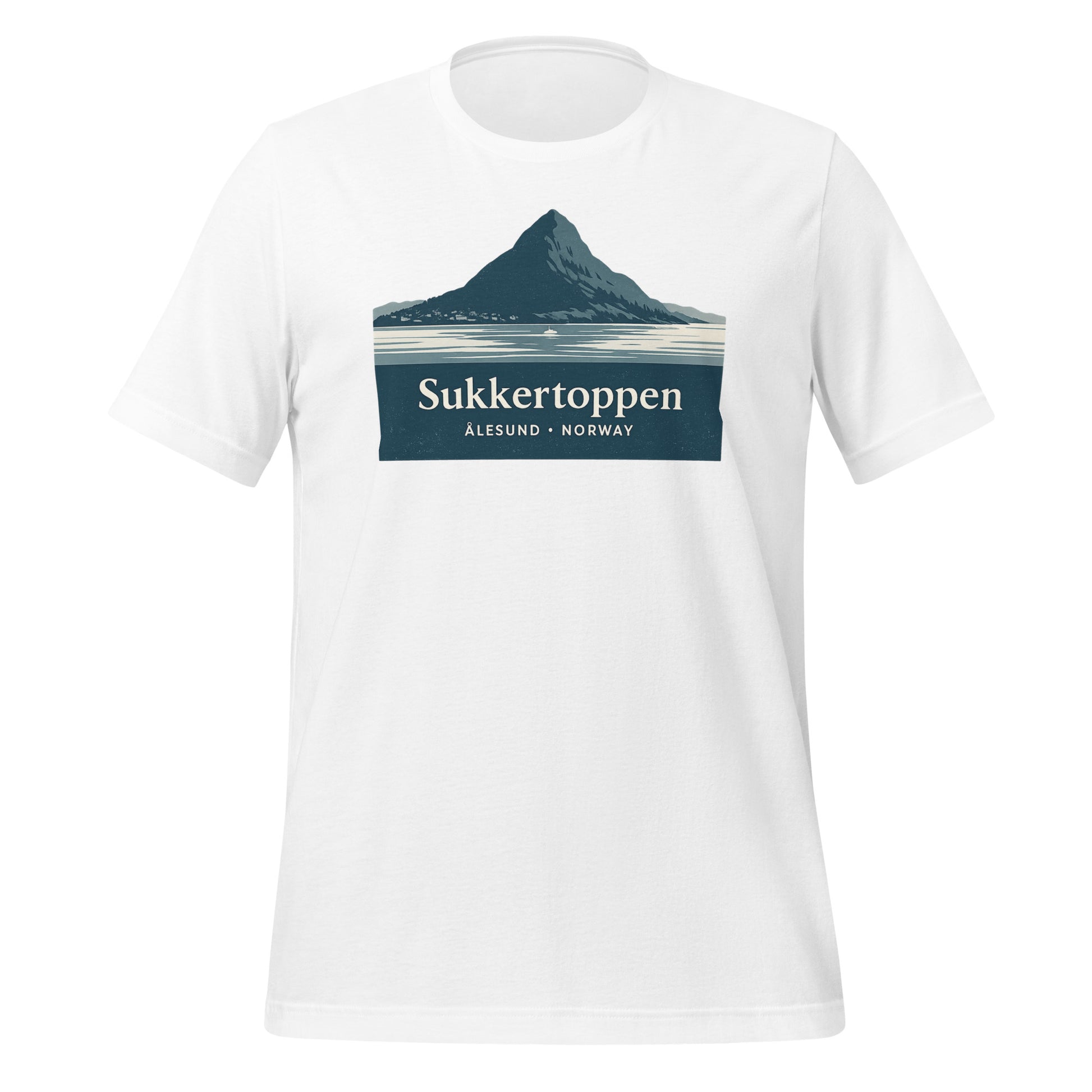 Alesund / Sunnmore Norway T-Shirt – Fjord, Mountain & Art Nouveau Design